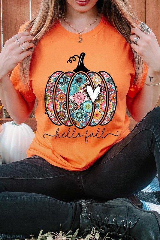 Hello Fall Boho Short Sleeve Unisex Tee