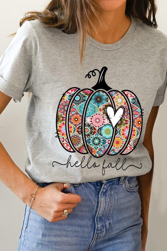Hello Fall Boho Short Sleeve Unisex Tee
