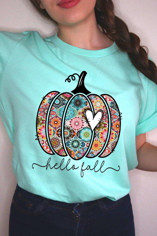 Hello Fall Boho Short Sleeve Unisex Tee