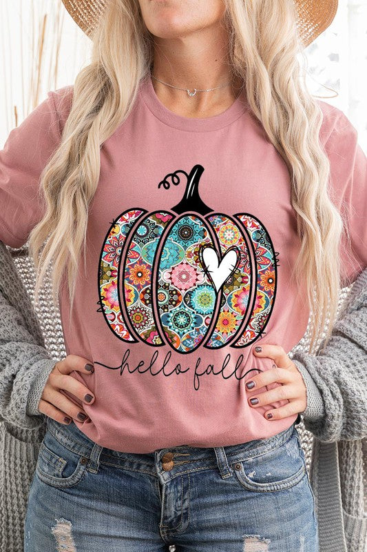 Hello Fall Boho Short Sleeve Unisex Tee