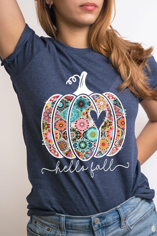 Hello Fall Boho Short Sleeve Unisex Tee