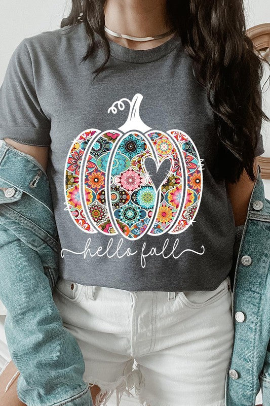 Hello Fall Boho Short Sleeve Unisex Tee