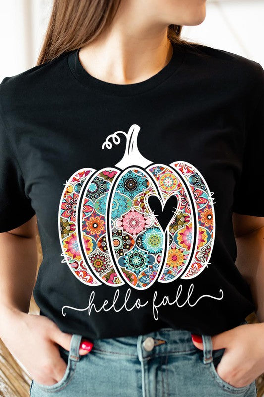 Hello Fall Boho Short Sleeve Unisex Tee