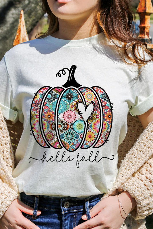 Hello Fall Boho Short Sleeve Unisex Tee
