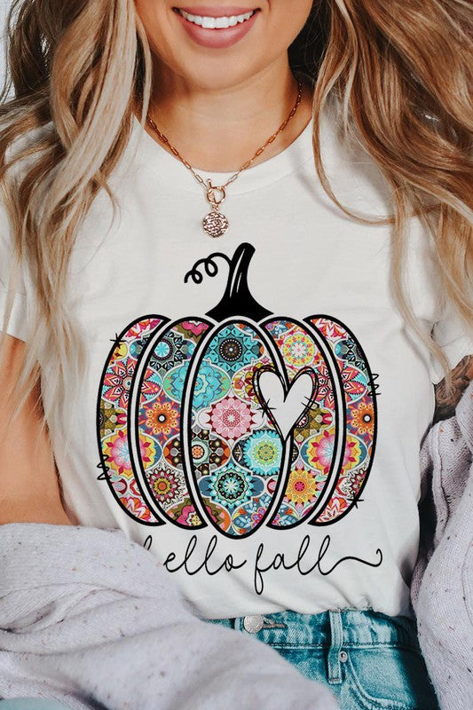 Hello Fall Boho Short Sleeve Unisex Tee