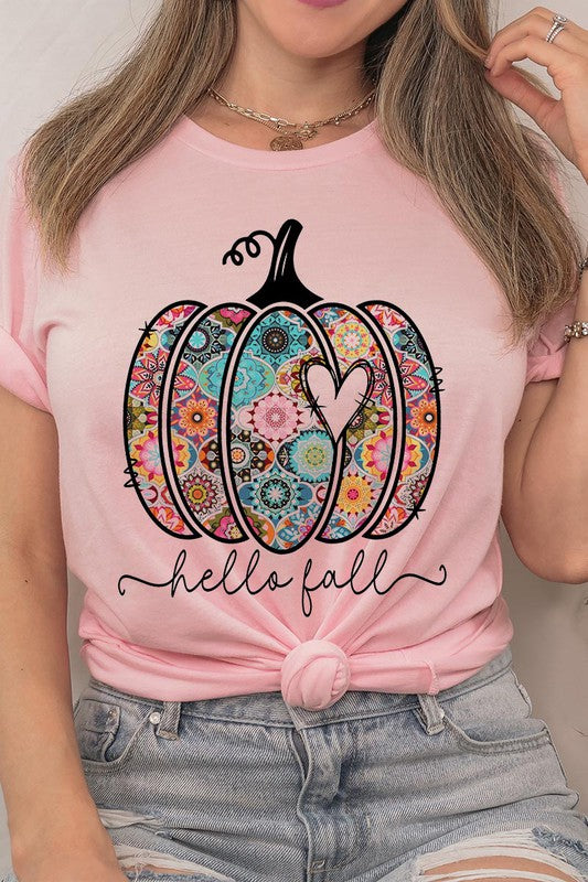 Hello Fall Boho Short Sleeve Unisex Tee