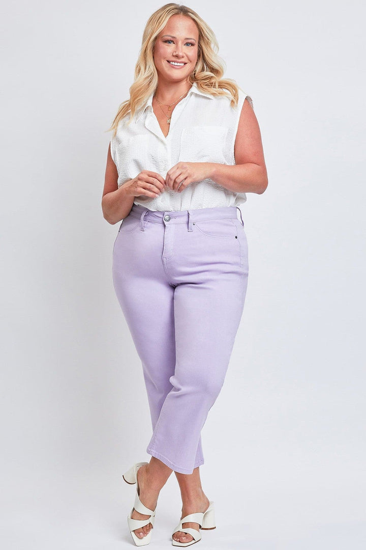 Women's Plus Hyperstretch Cropped Wide Leg Pants