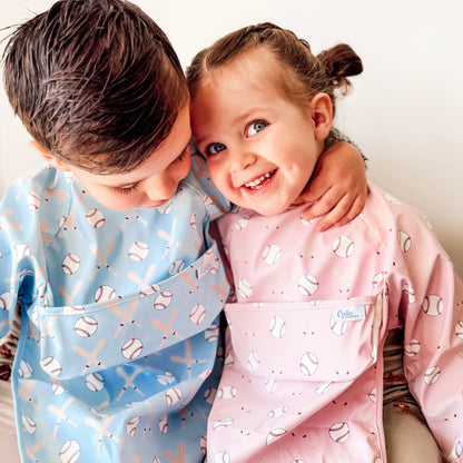 The Grayson Long Sleeve Bib - Baseball