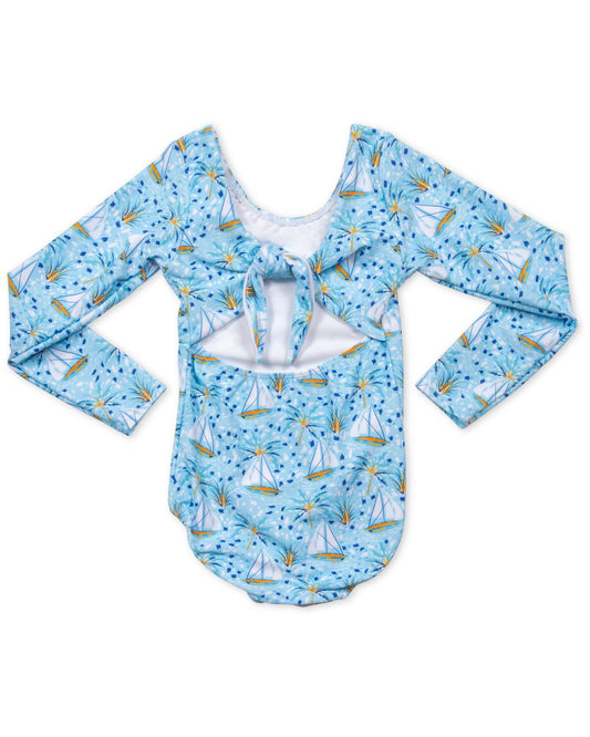 Sailboat Paradise Girls Tie Back