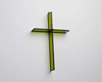 Bottle Green Cross Suncatcher