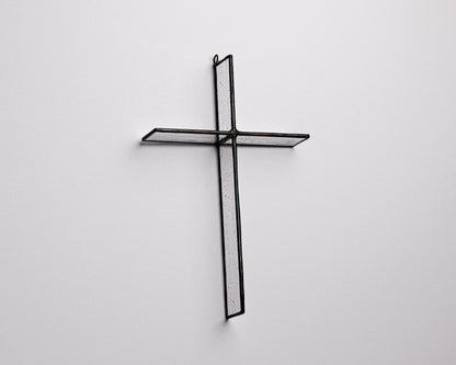 Antique Clear Cross Suncatcher