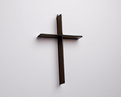 Mocha Brown Cross Suncatcher