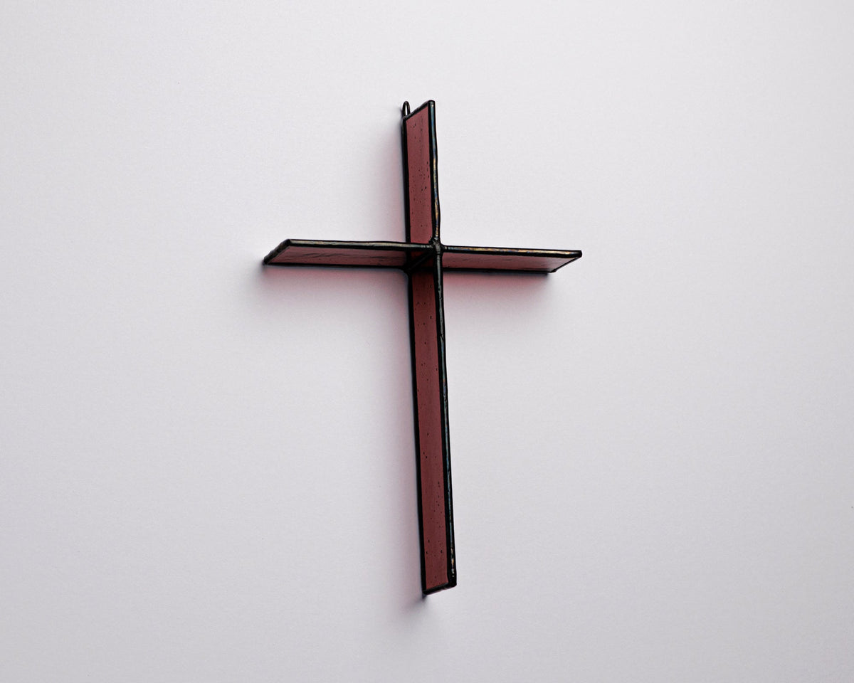 Red Mulberry Cross Suncatcher