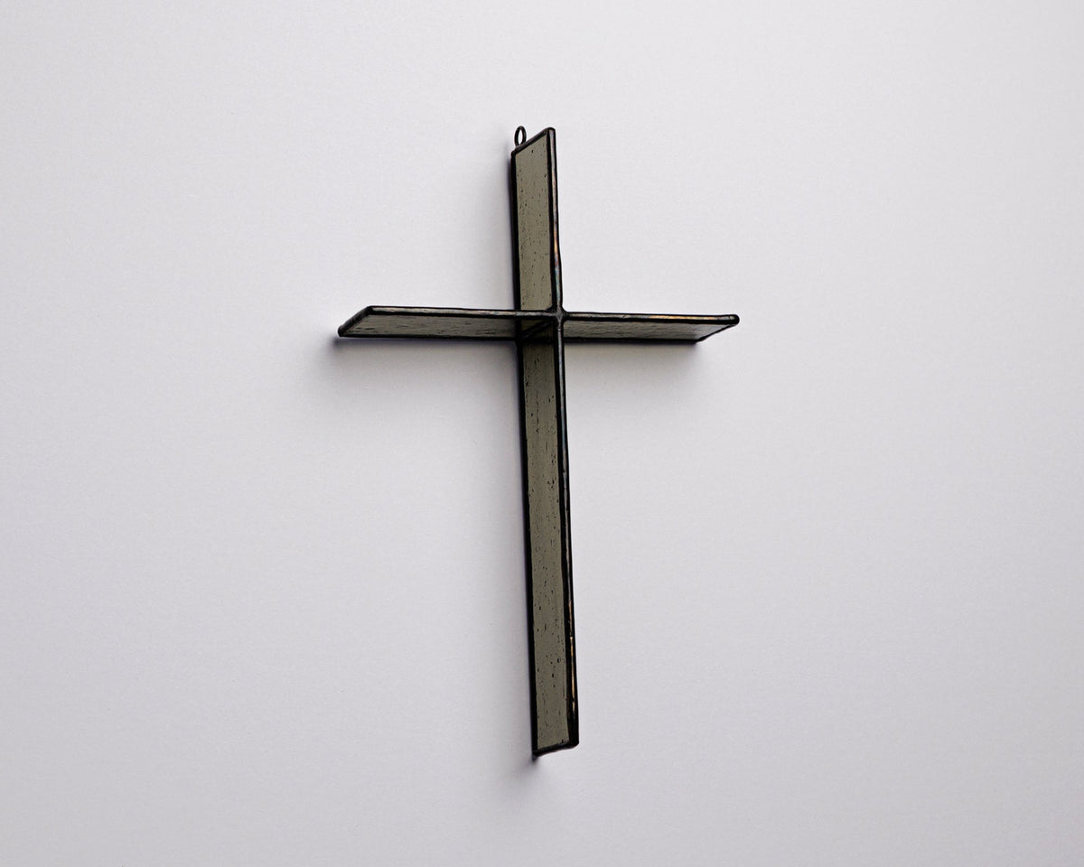 Warm Stone Cross Suncatcher