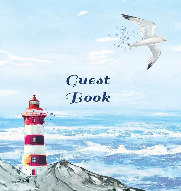 GUEST BOOK FOR VACATION HOME, Visitors Book, Beach House Guest Book, Seaside Retreat Guest Book, Visitor Comments Book.: HARDCOVER: Suitable for Beach - Hardcover