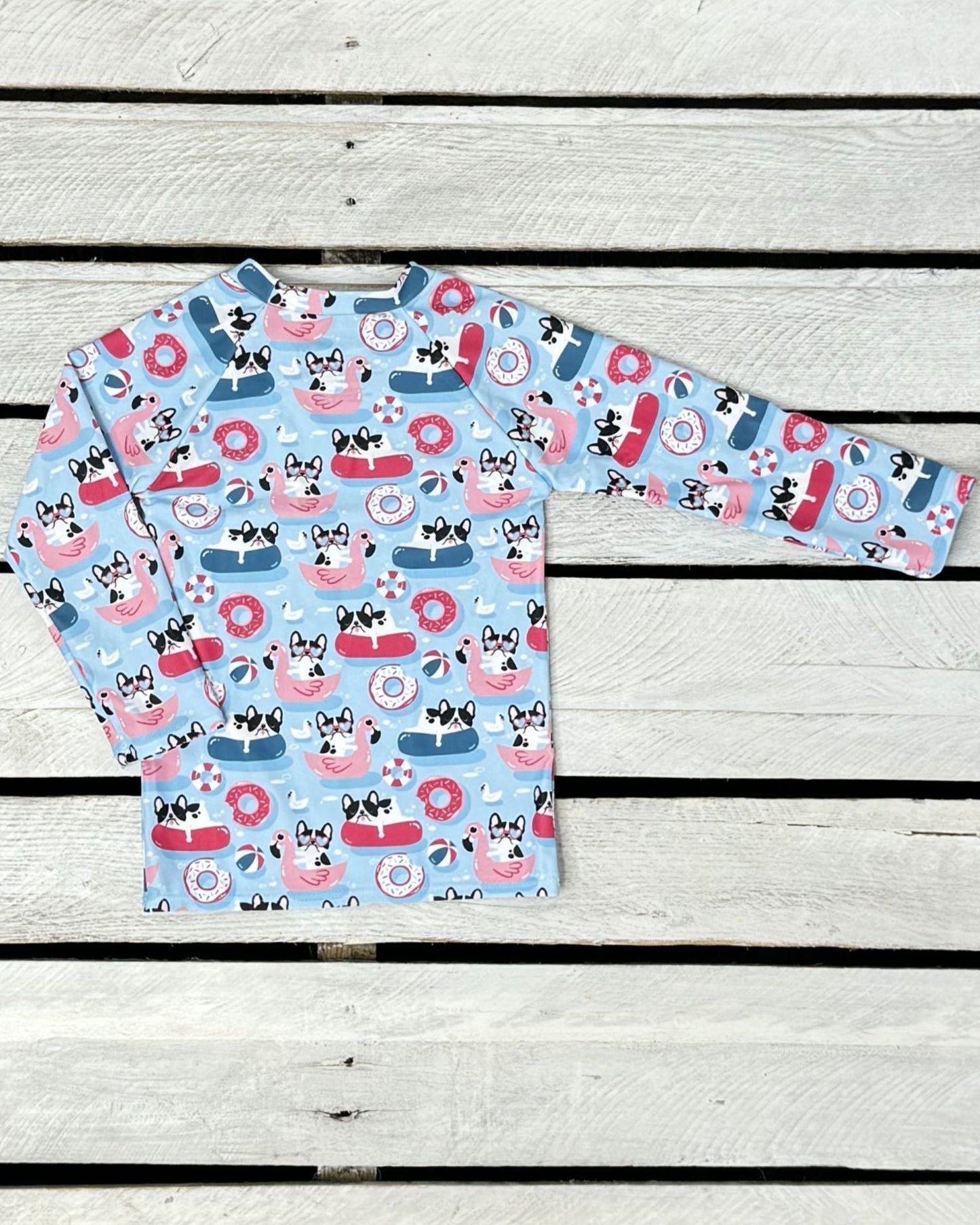 Pool Pups Printed Long Sleeve Sun Shirt