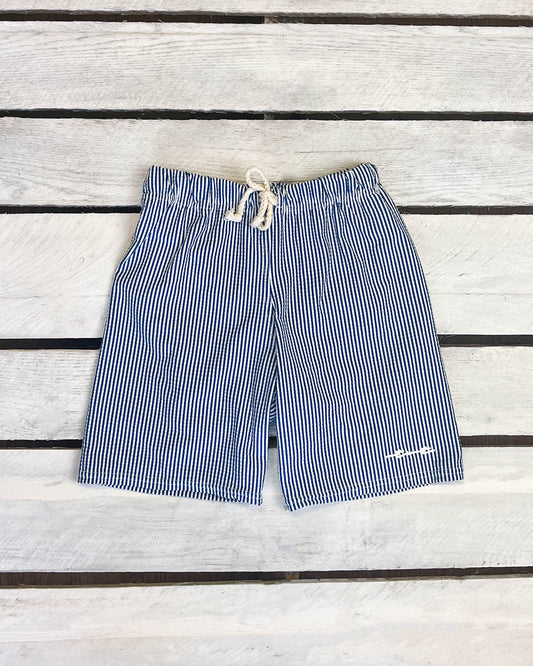 Coastal Seersucker Swim Shorts