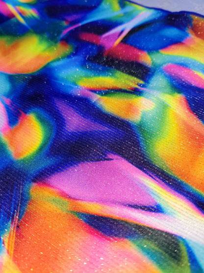 Side-Tie Cheeky Bikini Bottom - Joey | Sunset Prism (Ambassador Exclusive)