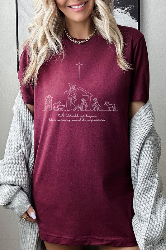 A Thrill Of Hope Nativity Graphic Tee