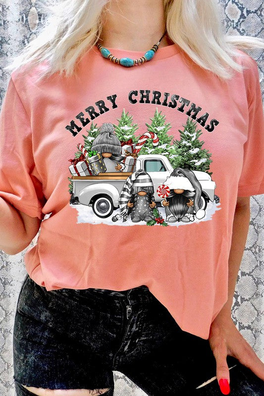 Merry Christmas Gnomes Graphic Tee