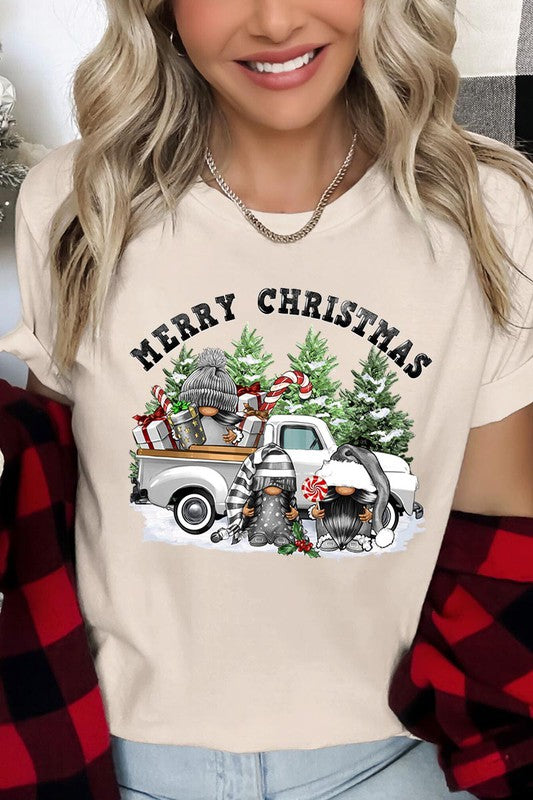 Merry Christmas Gnomes Graphic Tee