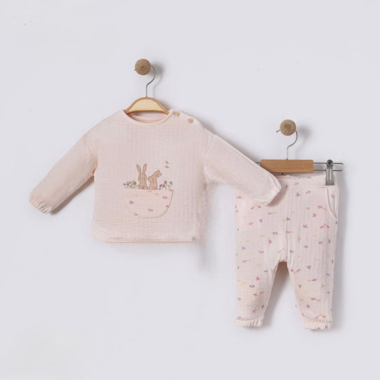 Bunny Pocket Muslin Set