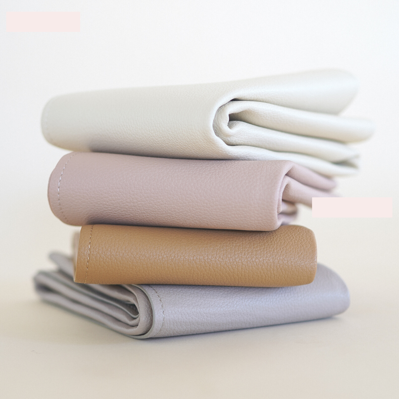 Vegan Leather Changing Mat | Pink Sand