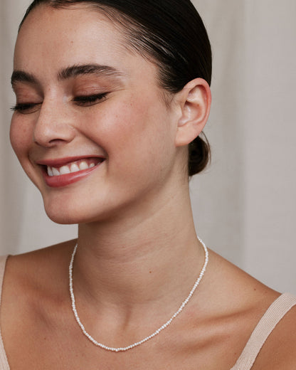 Grit Seed Pearl Necklace
