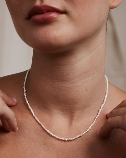 Grit Seed Pearl Necklace
