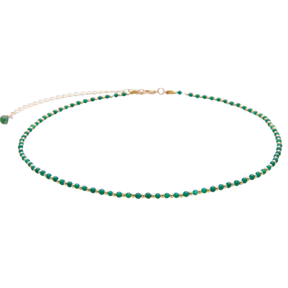 Good Fortune 2mm Metal Accent Healing Necklace
