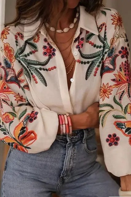 Women's Floral Digital Print  Shirt