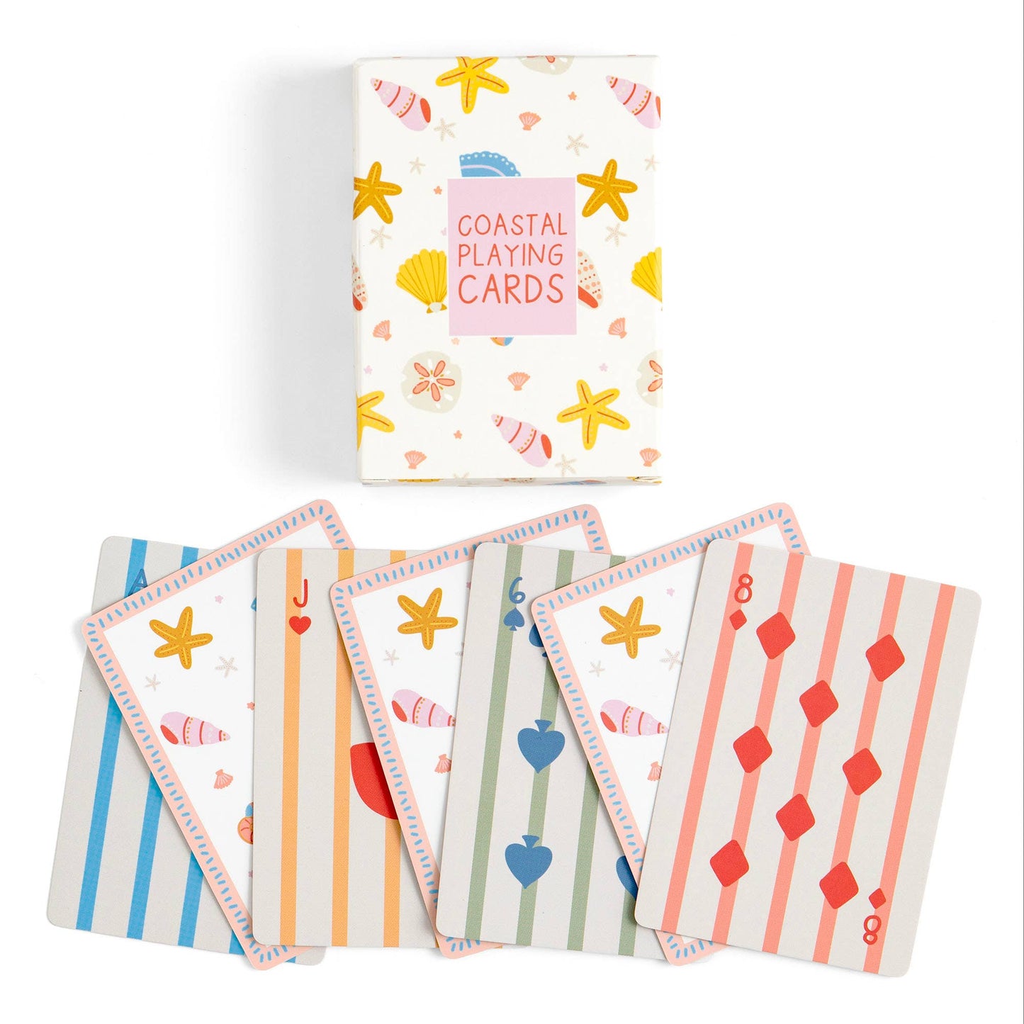"COMING SOON" Coastal Seashells Deck of Playing Cards