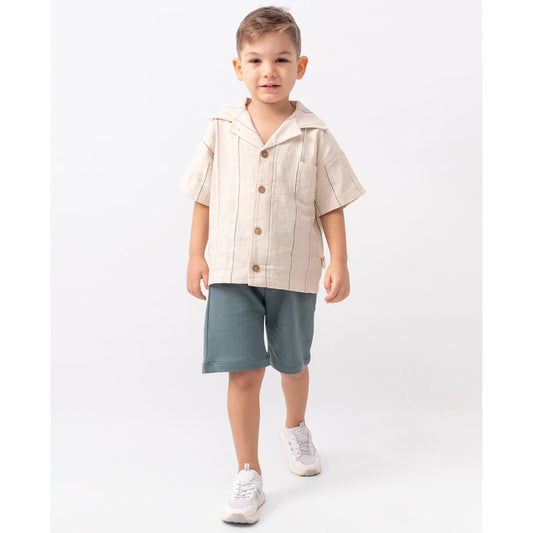 Striped Voyager Set-Teal