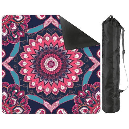 Boho Mandala, Pink, Purple Mahjong Mat