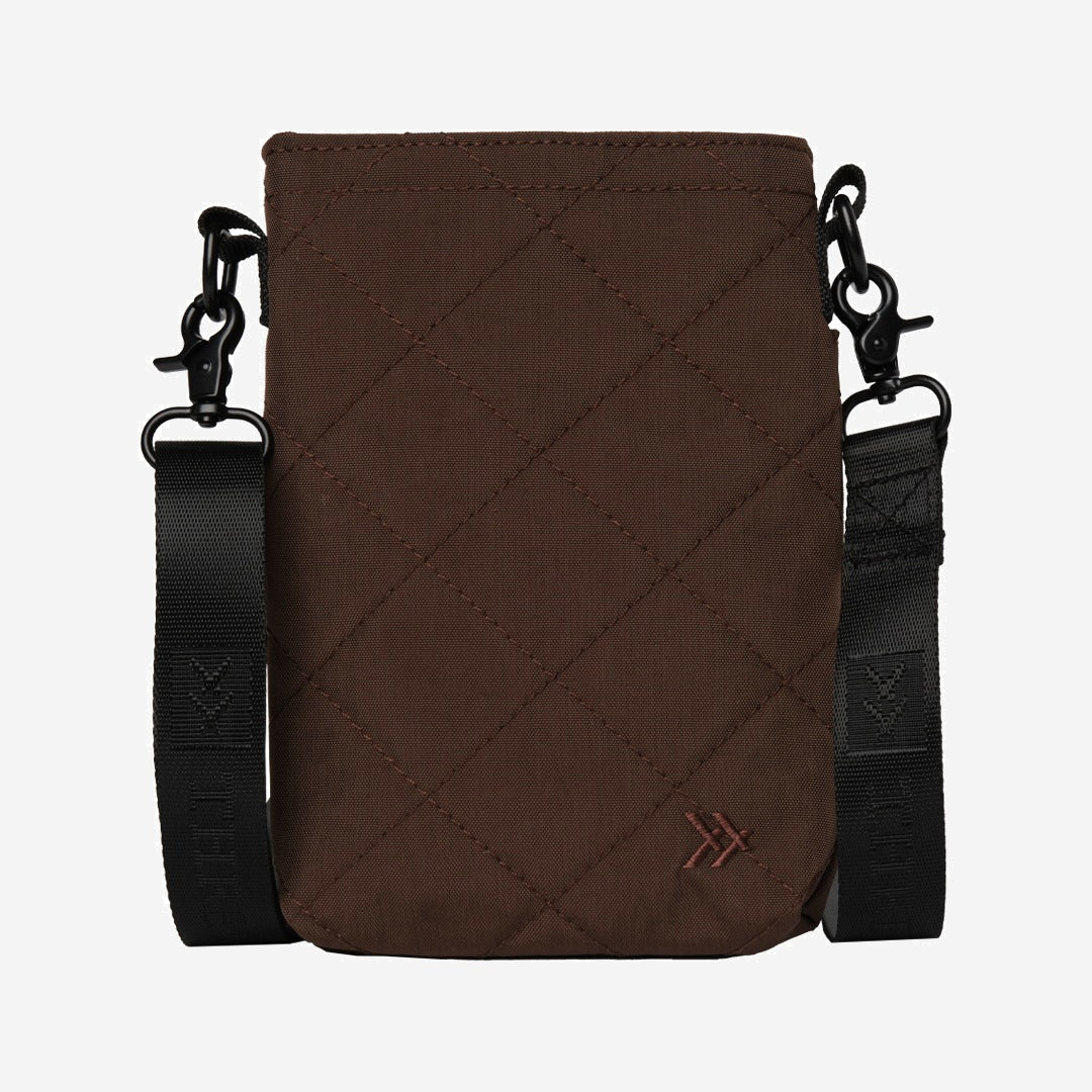 Chocolate Quilted - Phone Sling Bag