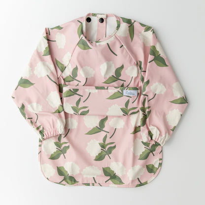 The Grayson Long Sleeve Bib - Hydrangeas