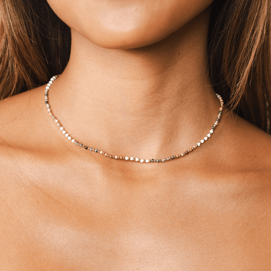 Peace Protector 2mm Metal Accent Healing  Necklace