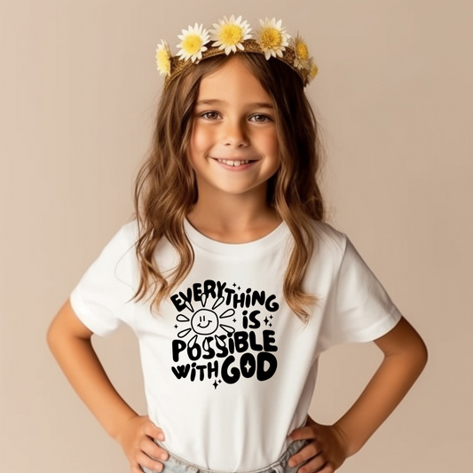 Everything Is Possible With God Toddler Graphic Tee