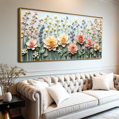 Garden Rhapsody Impasto Wall Art