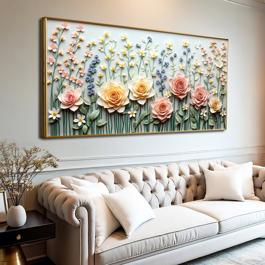 Garden Rhapsody Impasto Wall Art