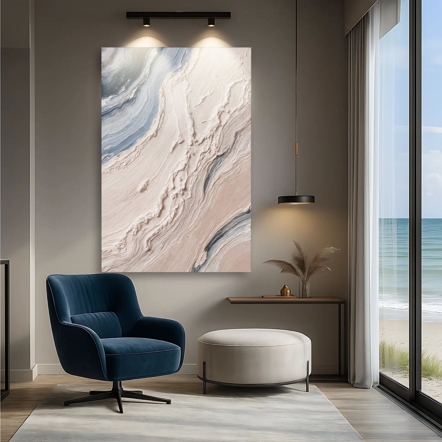 Minimalist Waves Wall Art III