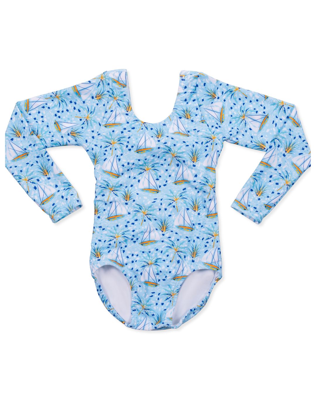 Sailboat Paradise Girls Tie Back