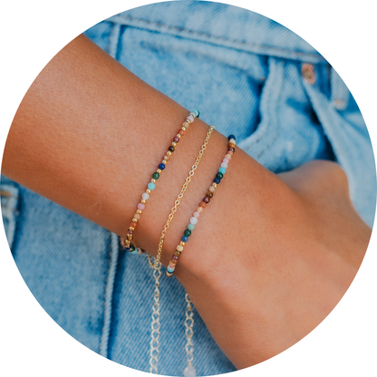 Master Healer 2mm Layered Bracelet Stack