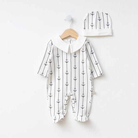 Nautical Anchor Romper Set