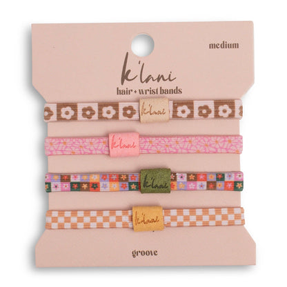 "Groove" Hair Tie Bracelet Set