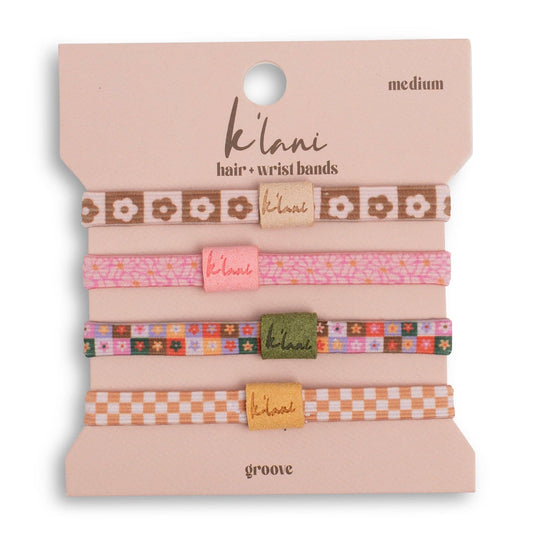 "Groove" Hair Tie Bracelet Set
