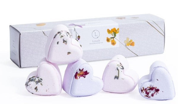 Set of 5 Heart Shaped Shower Steamers Gift Set