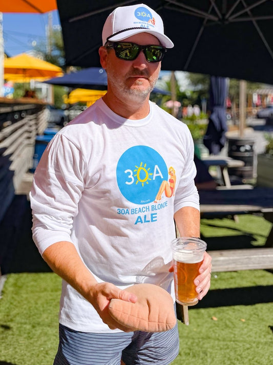 30A Beach Blonde Ale Logo Recycled Long Sleeve T-Shirt