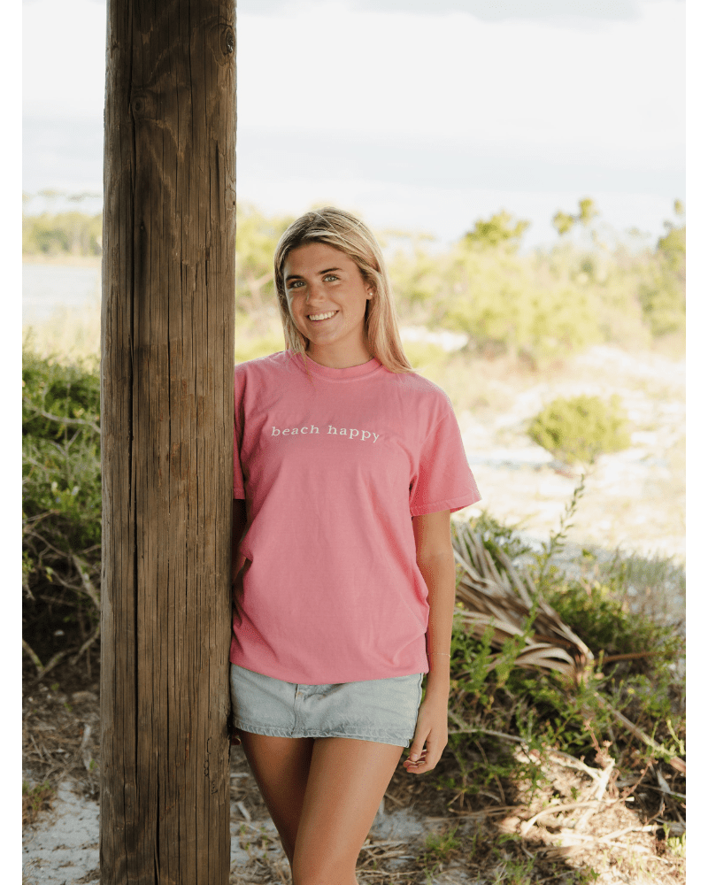 30A Beach Happy Minimalistic T-Shirt