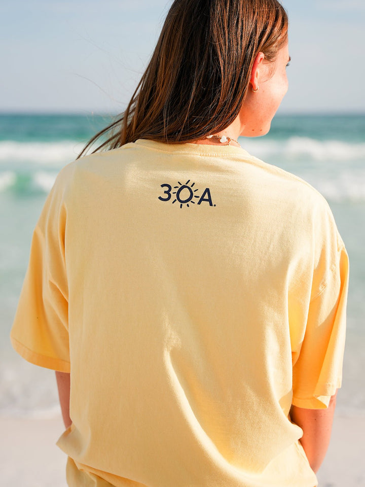 30A Beach Happy Minimalistic T-Shirt